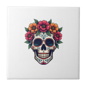 Tag der Toten Zuckerschädel � Dia de los Muertos S Fliese