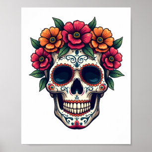 Tag der Toten Zuckerschädel � Dia de los Muertos S Poster