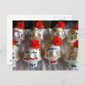 Tag der toten Zuckerschädel Postkarte (Vorne/Hinten)