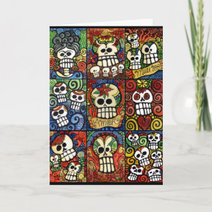 Tag der toten Zuckerschädel-Sammlung Karte