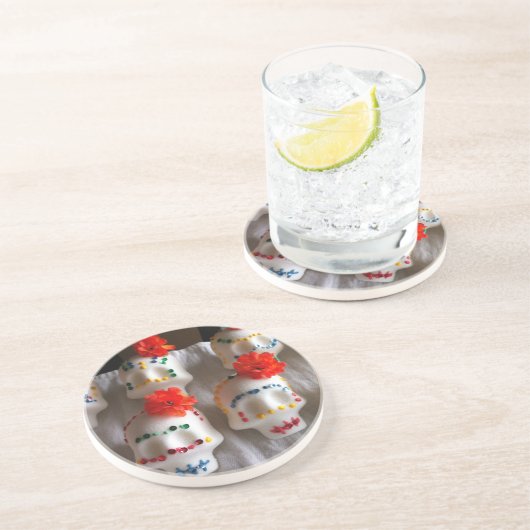 Tag der toten Zuckerschädel Untersetzer (Seite)