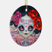 Tag der toten Zuckerschädel-Verzierung Keramikornament (Rechts)