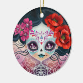 Tag der toten Zuckerschädel-Verzierung Keramikornament (Links)