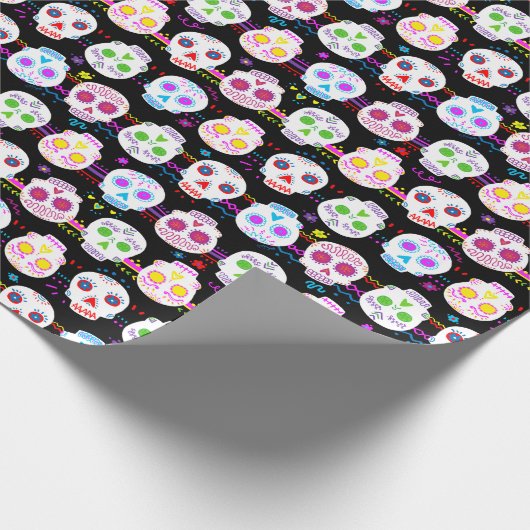 Tag der toten Zuckerschluchten Geschenkpapier (Ecke)