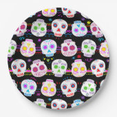 Tag der toten Zuckerschluchten Pappteller (Vorderseite)