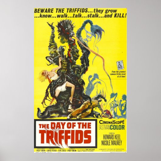 Tag der Triffids - Vintager Horror Poster (Vorne)