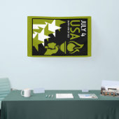Tag der Unabhängigkeit Amerikas Banner (Messe)