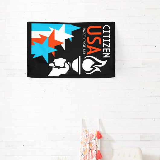 Tag der Unabhängigkeit Amerikas Banner (InSitu)