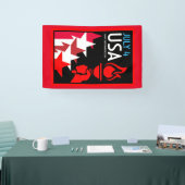 Tag der Unabhängigkeit Amerikas Banner (Messe)