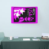 Tag der Unabhängigkeit Amerikas Banner (Messe)