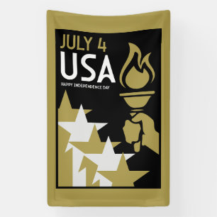 Tag der Unabhängigkeit Amerikas Banner
