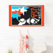 Tag der Unabhängigkeit Amerikas Banner (Insitu)