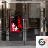 Tag der Unabhängigkeit Amerikas Fensteraufkleber (Büro Tür)