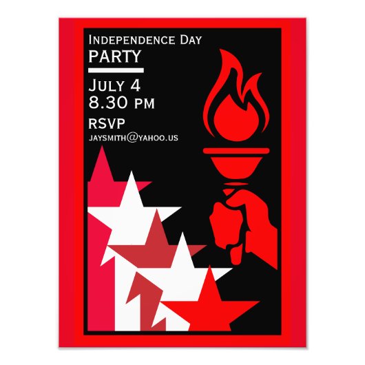 Tag der Unabhängigkeit Amerikas Fotodruck (Vorne)