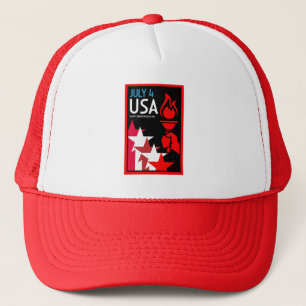 Tag der Unabhängigkeit Amerikas Truckerkappe