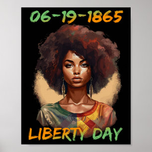 Tag der Unabhängigkeit der Afrikanisch-amerikanisc Poster