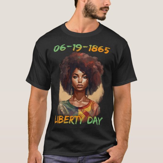 Tag der Unabhängigkeit der Afrikanisch-amerikanisc T-Shirt (Vorderseite)