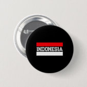 Tag der Unabhängigkeit der Flagge Indonesiens Button (Vorne & Hinten)