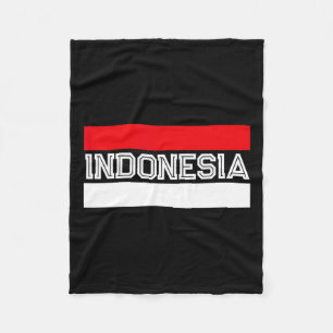 Tag der Unabhängigkeit der Flagge Indonesiens Fleecedecke