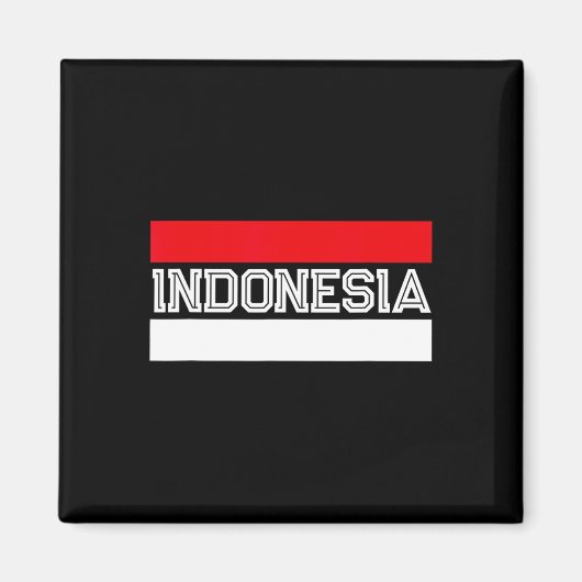 Tag der Unabhängigkeit der Flagge Indonesiens Magnet (Vorne)