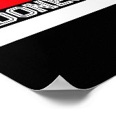 Tag der Unabhängigkeit der Flagge Indonesiens Poster (Ecke)