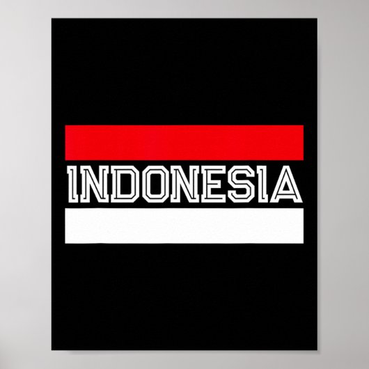 Tag der Unabhängigkeit der Flagge Indonesiens Poster (Vorne)