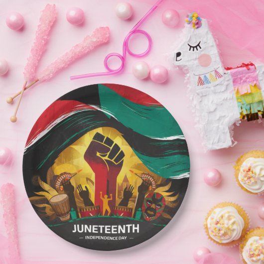 Tag der Unabhängigkeit der Juniter Pappteller (Party)