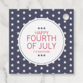 Tag der Unabhängigkeit der klassischen Navy Amerik Geschenkanhänger (Rückseite)