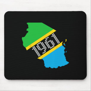 Tag der Unabhängigkeit der tansanischen Flagge Mousepad