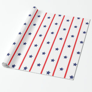 Tag der Unabhängigkeit der US Flagge Geschenkpapier