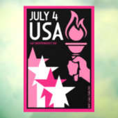 Tag der Unabhängigkeit Fensteraufkleber (Blatt 3)