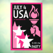 Tag der Unabhängigkeit Fensteraufkleber (Blatt 3)