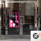 Tag der Unabhängigkeit Fensteraufkleber (Büro Tür)