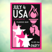 Tag der Unabhängigkeit Fensteraufkleber (Blatt 3)