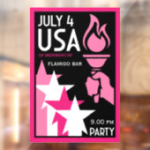 Tag der Unabhängigkeit Fensteraufkleber (Blatt 2)