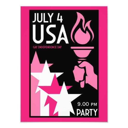 Tag der Unabhängigkeit Fotodruck (Vorne)