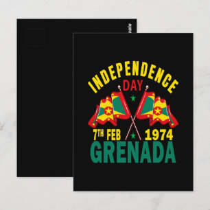 Tag der Unabhängigkeit Grenadas Postkarte