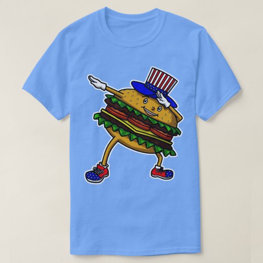 Tag der Unabhängigkeit von Burger T-Shirt (Design vorne)