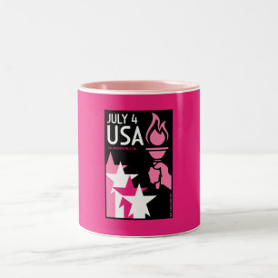 Tag der Unabhängigkeit Zweifarbige Tasse