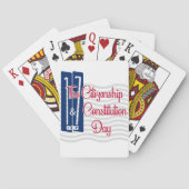 Tag der Unionsbürgerschaft | Verfassungstag Spielkarten (Rückseite)