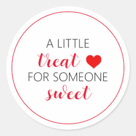 Tag der Valentinstag-Leckerei Runder Aufkleber