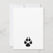 Tag der Väter des benutzerdefinierten Hundes-Fotos Mitteilungskarte (Rückseite)