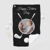 Tag der Väter im personalisierten Foto Golfhandtuch (Insitu)