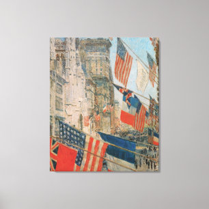 Tag der Verbündeten, Mai 1917 von Childe Hassam, V Leinwanddruck