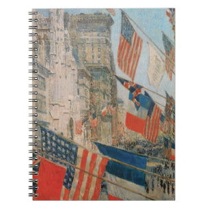 Tag der Verbündeten, Mai 1917 von Childe Hassam, V Notizblock
