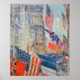 Tag der Verbündeten, Mai 1917 von Childe Hassam, V Poster