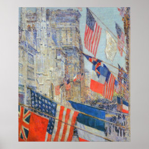 Tag der Verbündeten, Mai 1917 von Childe Hassam, V Poster