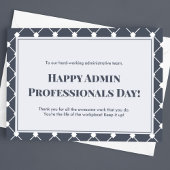 Tag der Verwaltungsfachleute in Unternehmen Postkarte