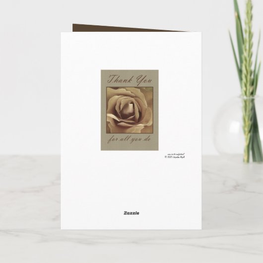 Tag der Verwaltungsfachleute Vielen Dank Dankeskarte (Rückseite)