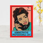 Tag der Verwaltungspersonen Karte (Gelbe Blume)